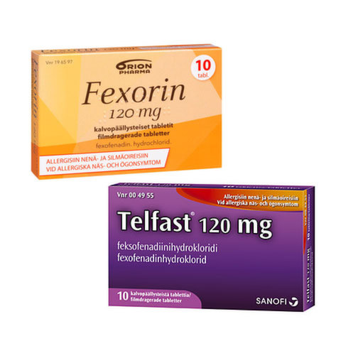 <div>Фексофенадин (Fexorin, Telfast)фексофенадин (Fexorin, Telfast)</div>